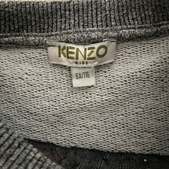 KENZO Girl Grey Sweater Size 6 - Picture 3 of 3